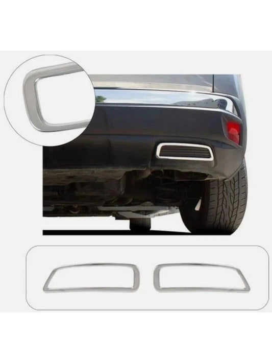 Chrome Rear Exhaust Diffuser Trim Cover for Peugeot 3008 2016-2024 | 2PCS Stainless Steel