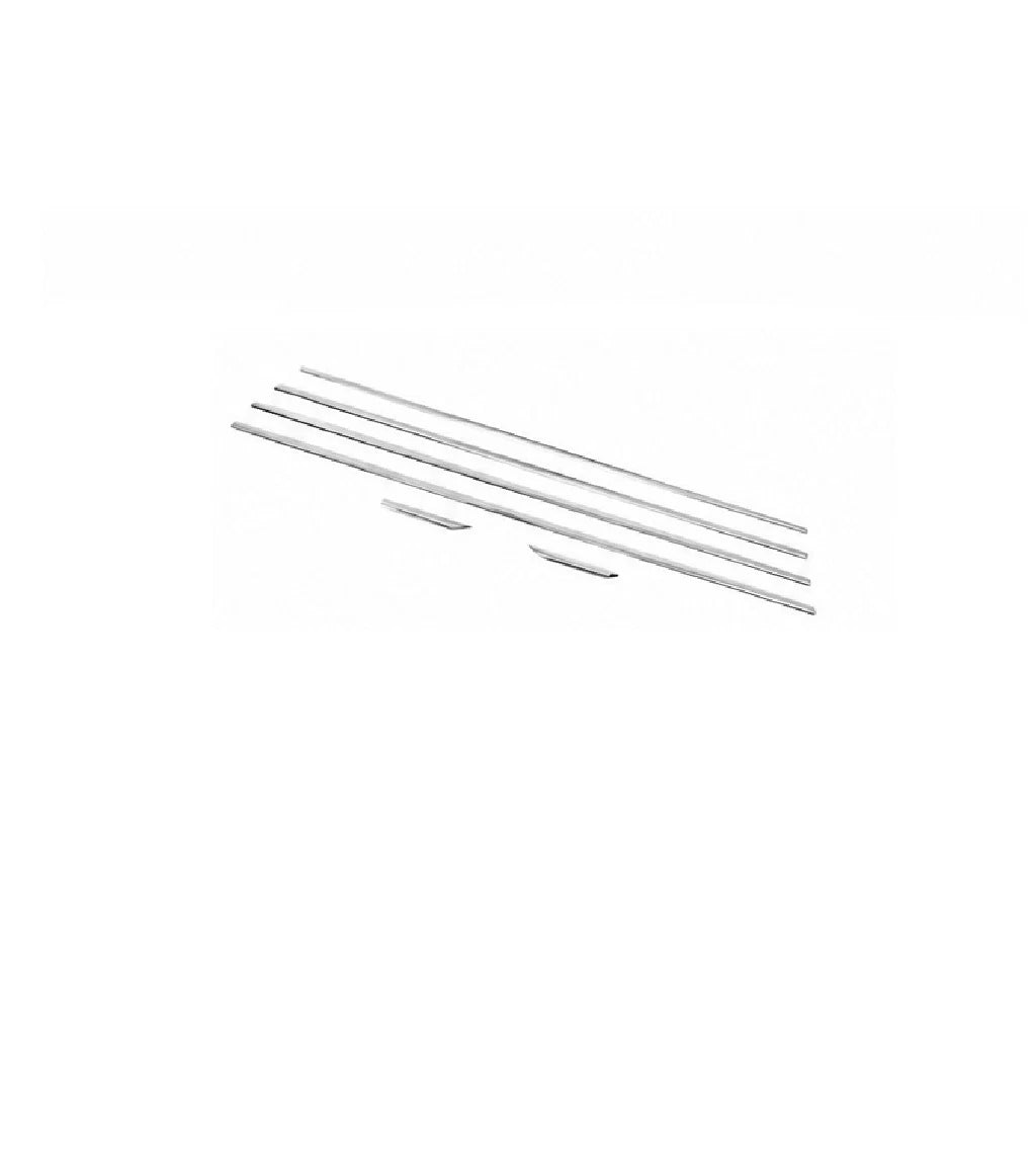 Chrome Window Molding Trim Set for Skoda Rapid Liftback 2012–2019 – 4 PCS Stainless Steel