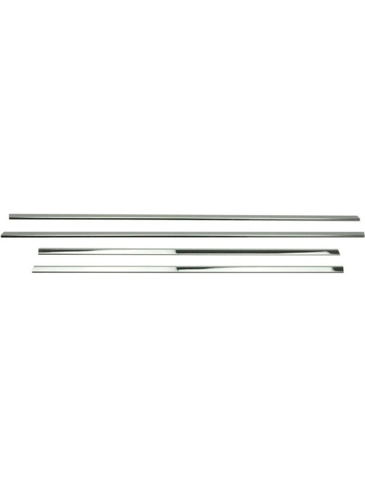 Window Molding Trim Chrome Cover Frame For E Class W211 2002-2009 4 PCS