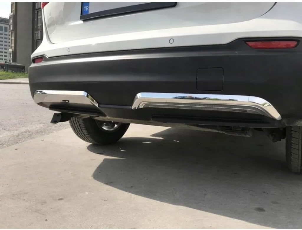 Rear Bumper Diffuser Chrome Cover For Nissan Qashqai J11 2018 2021