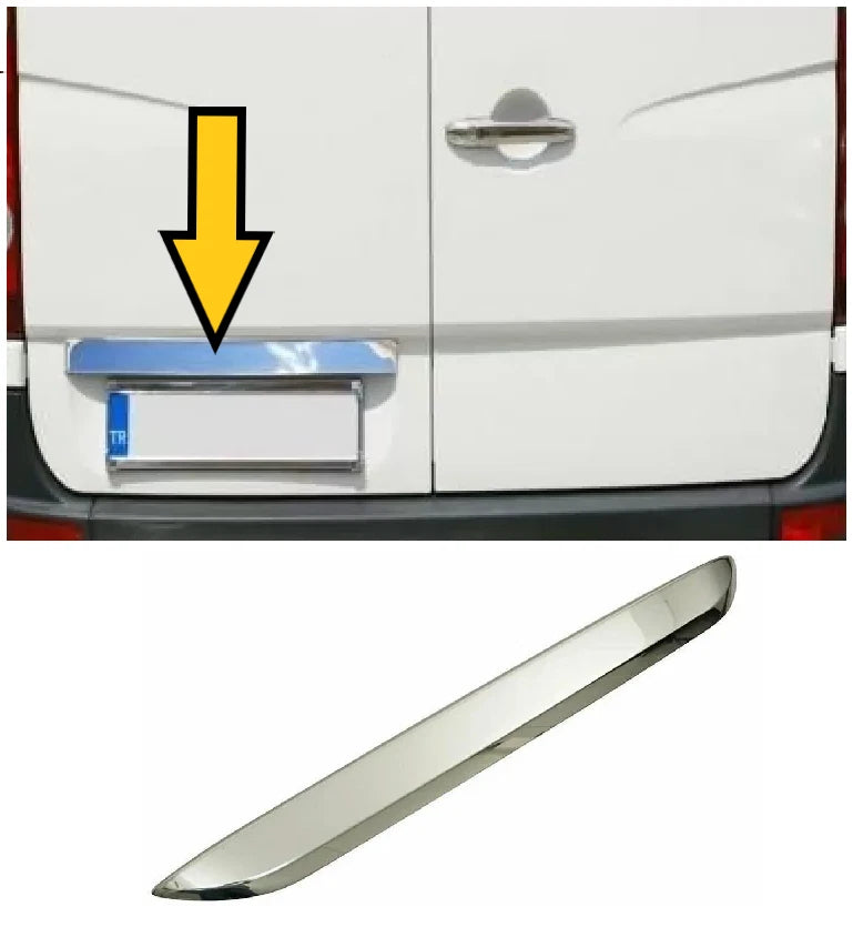 Rear Trunk Lid Chrome Cover Molding Trim For Sprinter W907 W910 2018+ 1 PCS Stainless Steel