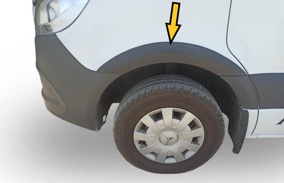 Wheel Arches Fender Flares Plastics Black for Mercedes Sprinter W907 W910 2018+ 4 Pcs