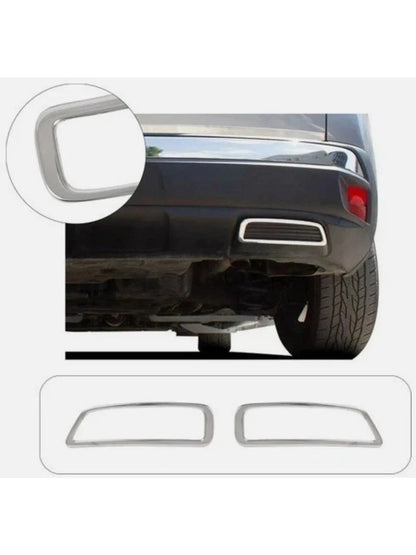 Chrome Rear Exhaust Diffuser Trim Cover for Peugeot 3008 2016-2024 | 2PCS Stainless Steel