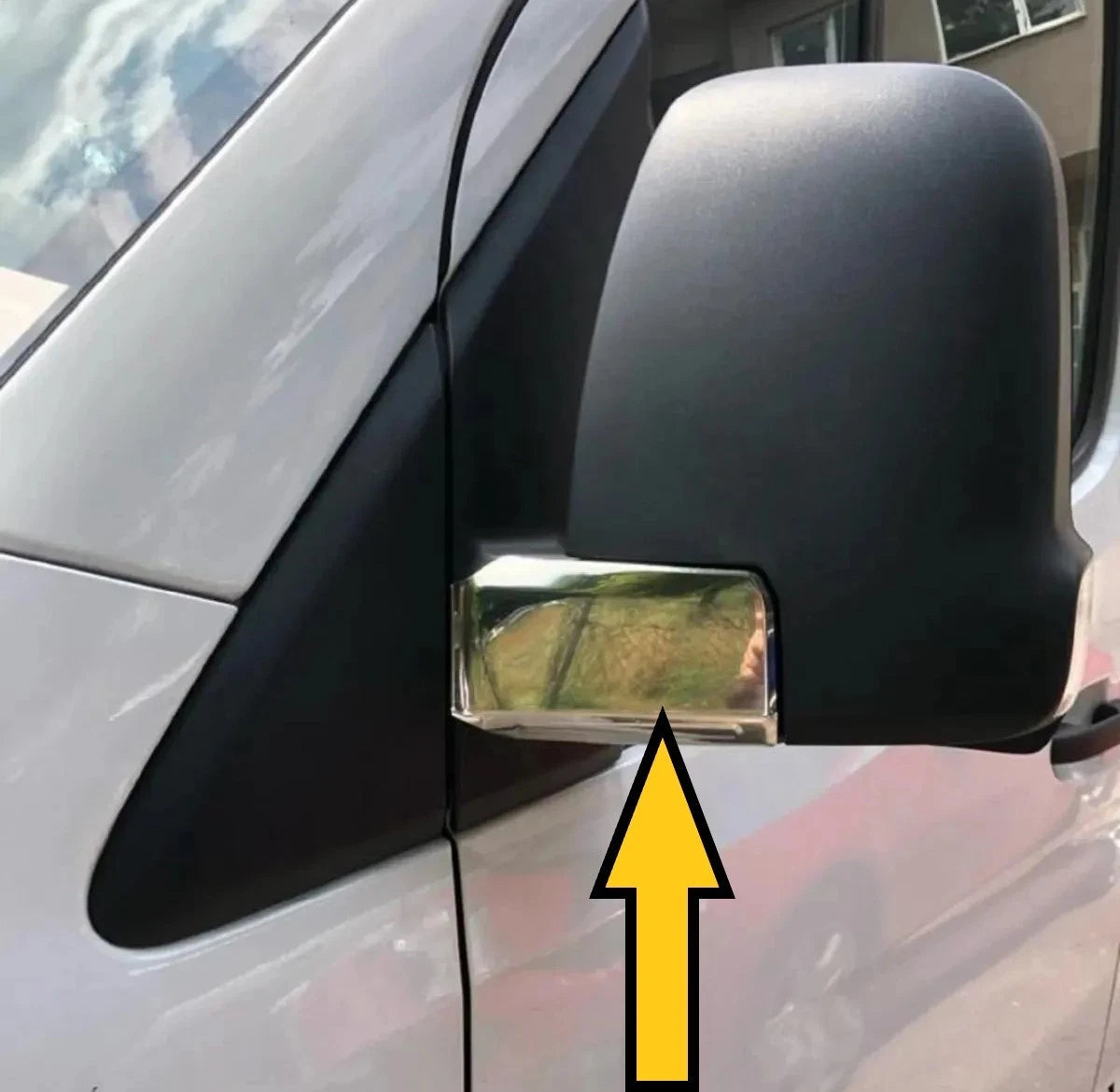 Chrome Mirror Cover Support Trim For Sprinter W907 W910 2018+ 2 PCS Left Right Stainless Steel