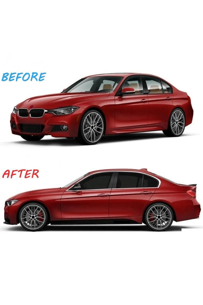 Chrome Window Frame Trim Cover Full Set for BMW 3 Series F30 Saloon 2012-2018 - 8PCS Stainless Steel