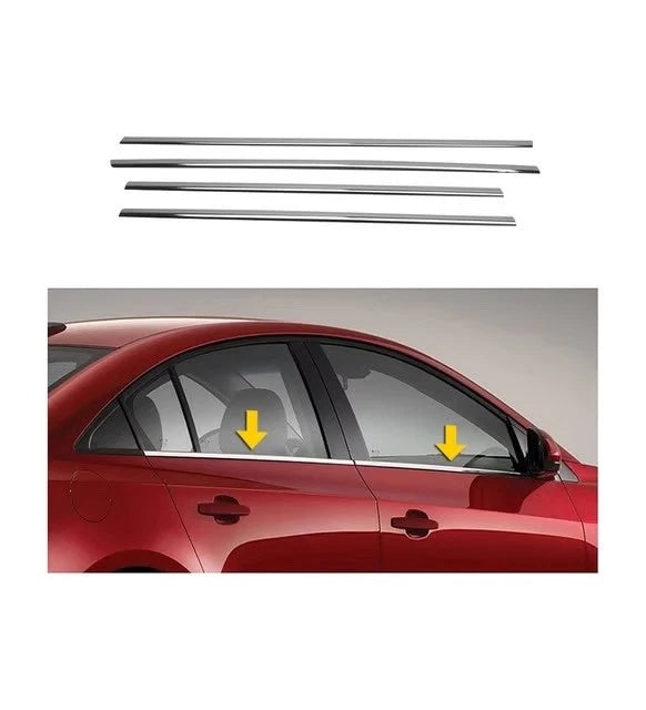 Chrome Window Trim Molding Frame Cover for Alfa Romeo 156 Stainless Steel