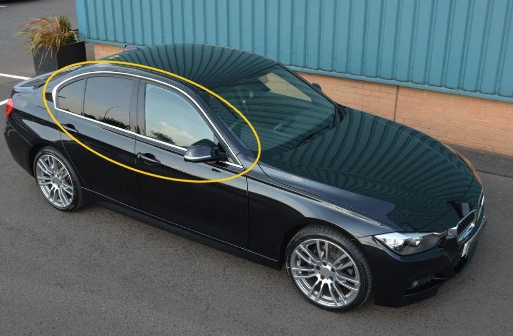 Chrome Window Frame Trim Cover Full Set for BMW 3 Series F30 Saloon 2012-2018 - 8PCS Stainless Steel
