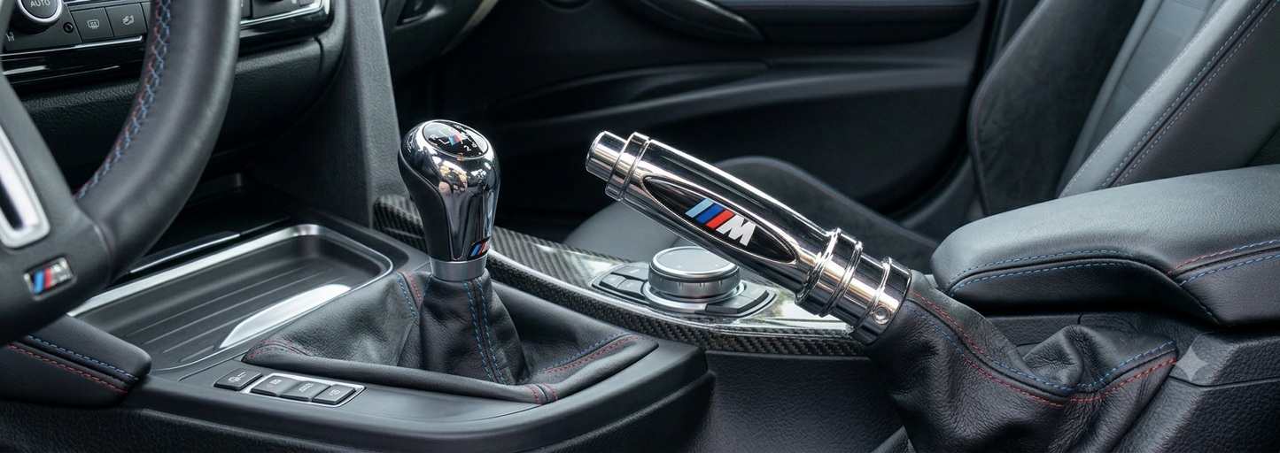 M Style Chrome Handbrake Handle Grip Cover For BMW E30 E34 E36 E39 E46
