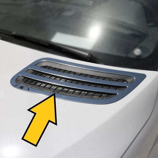 Hood Bonnet Ventilation Chrome Cover Trim For Sprinter W907 W910 2018+ 2 PCS Stainless Steel