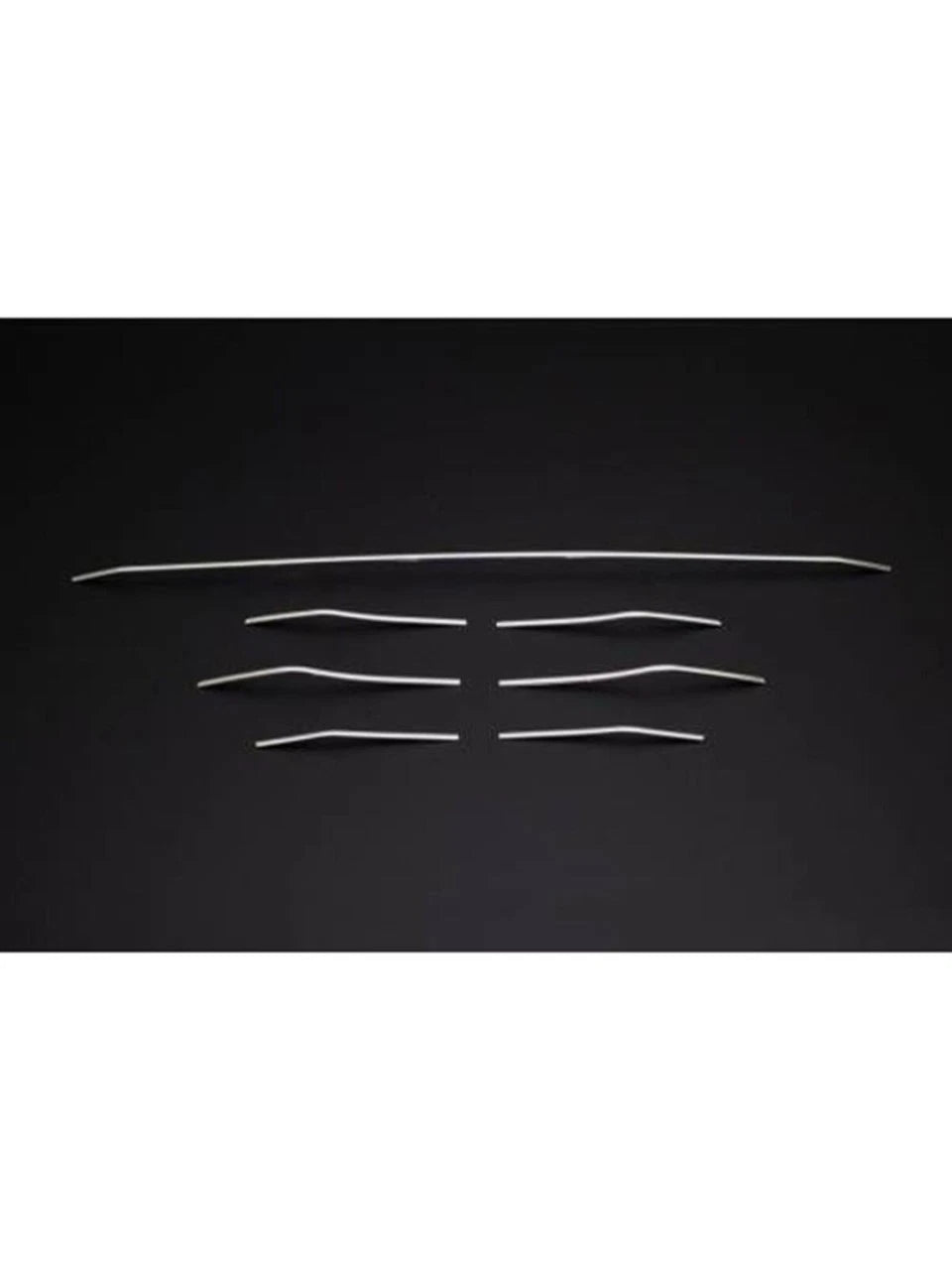 Front Bumper Grille Molding Trim Chrome Cover For MEGANE IV 2016-2019 7 PCS Stainless Steel