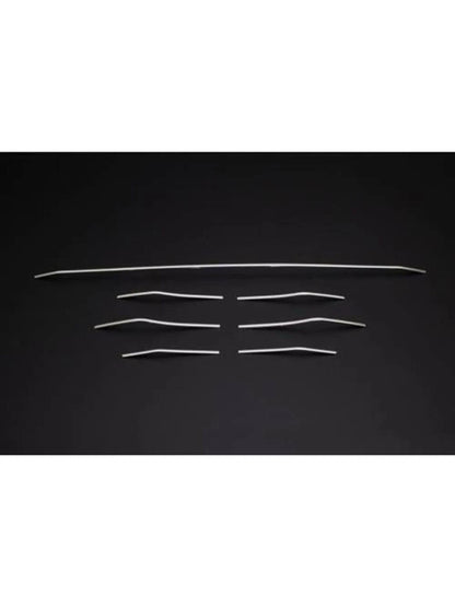 Front Bumper Grille Molding Trim Chrome Cover For MEGANE IV 2016-2019 7 PCS Stainless Steel