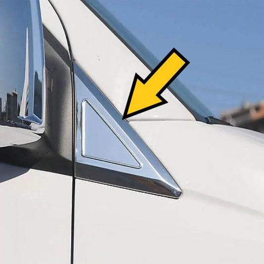 Window Quarter Triangle Trim Chrome Cover For Sprinter W907 W910 2018+ 2PCS Left Right