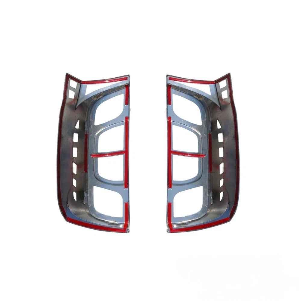 Chrome Rear Tail Light Rim Cover Trim for Fiat Fiorino 2007+, Citroen Nemo 2008-2017 & Peugeot Bipper 2008-2018 2 PCS Stainless Steel