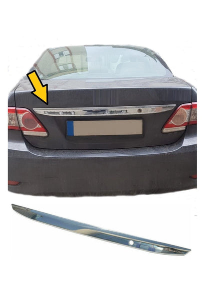 Rear Trunk Lid Chrome Cover Trim For COROLLA 2011-2013 1 PCS Stainless Steel