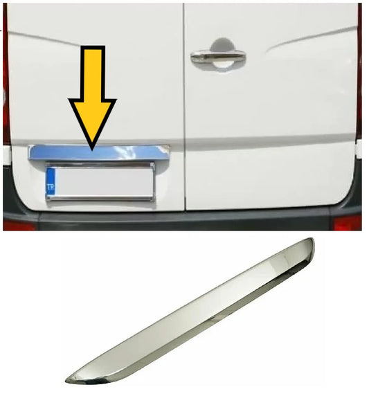 Rear Trunk Lid Chrome Cover Molding Trim For Sprinter W907 W910 2018+ 1 PCS Stainless Steel