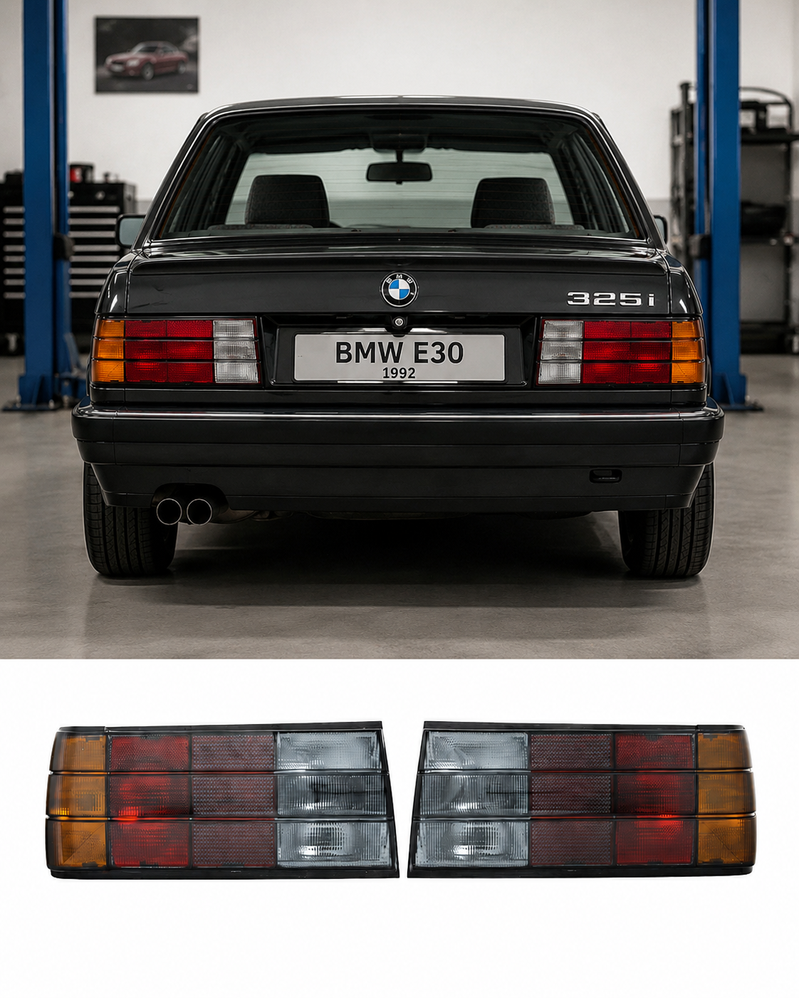 Rear Purple Taillight Set For 3 Series E30 (1988-1994) 2 PCS Left Right (Facelift - Phase II)